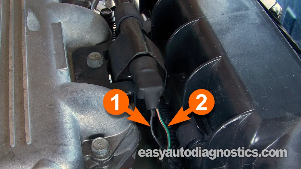 Making Sure The Ignition Coil Is Getting 12 Volts. Ignition Distributor System Tests (1988, 1989, 1990, 1991, 1992, 1993, 1994, 1995 3.0L V6 Chrysler, Dodge, Plymouth)