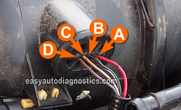 Circuit Descriptions Of The Ford 4 Wire MAF Sensor's Connector. MAF Sensor Test 2.0L Escort, Tracer (1997-2002)