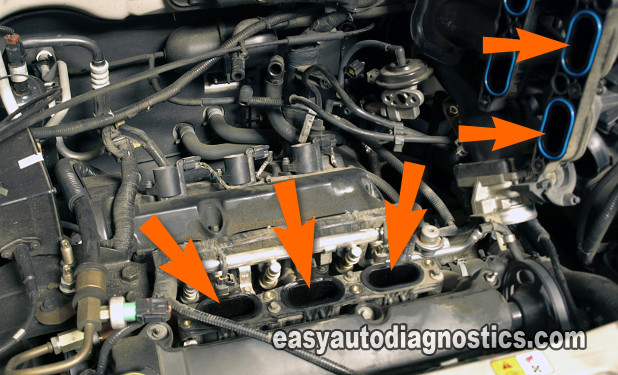 Testing The Ignition Coils Under The Intake Manifold Plenum