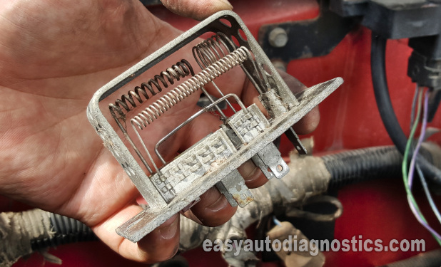 How To Test The Blower Motor Resistor (1991, 1992, 1993, 1994, 1995, 1996 3.9L Dodge Dakota)