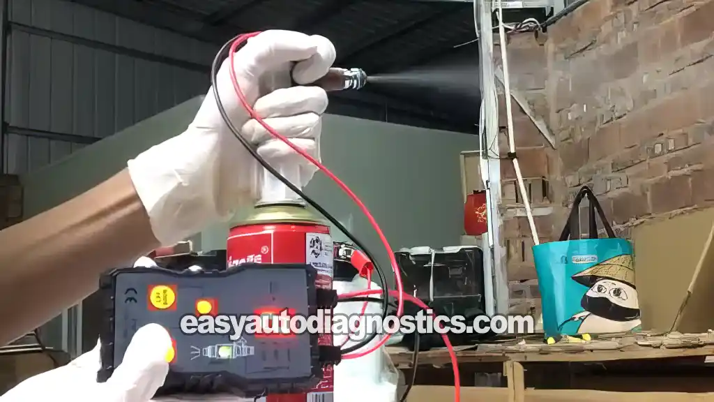 Performing A Fuel Injector Spray Pattern Test. How To Check Fuel Injector Spray (2000, 2001, 2002, 2003, 2004, 2005, 2006, 2007, 2008, 2009 4.7L Dodge Dakota And Durango)