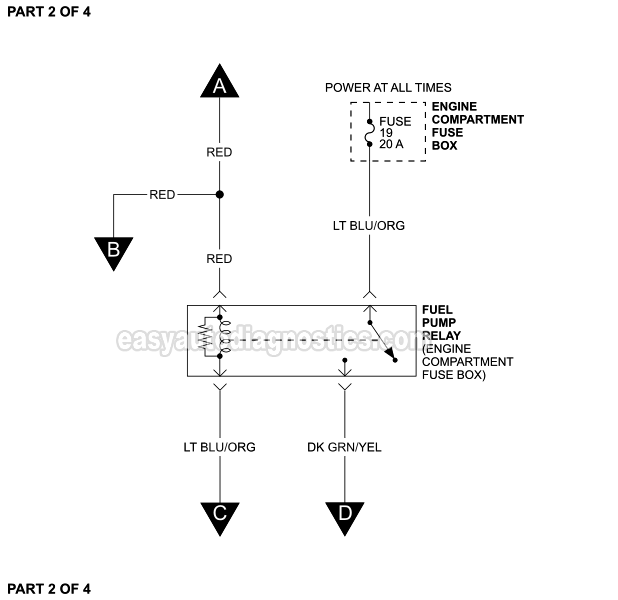 PART 2 of 4: Fuel Pump Wiring Diagram (1997, 1998 4.6L, 5.4L Ford F150 And F250 Light Duty)