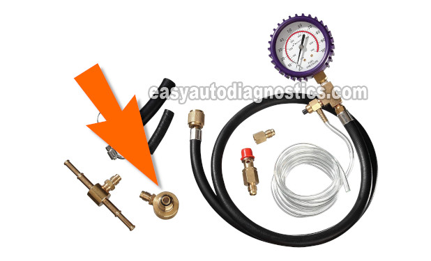 Using A Fuel Pump Pressure Tester To Test The Fuel Pump. How To Test The Fuel Pump (1988, 1989, 1990, 1991, 1992, 1993 2.8L V6 TBI Chevrolet S10 Pickup, GMC S15 Pickup, And GMC Sonoma)