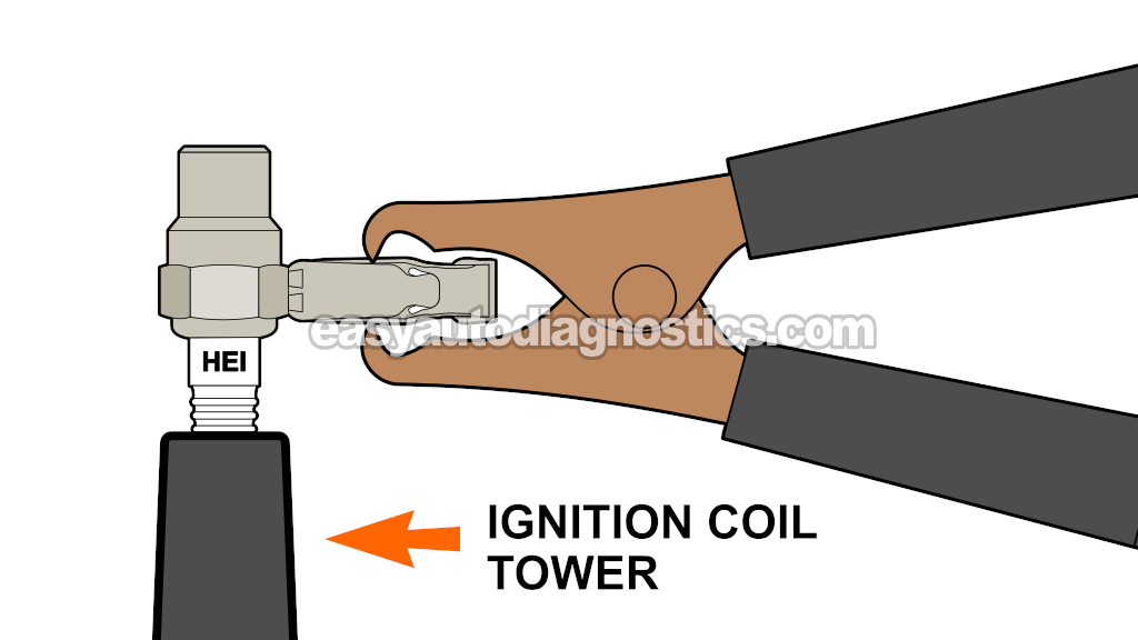 Making Sure Spark Is Coming Out Of The Coil Tower. How To Test The Ignition Coil Pack (2001, 2002, 2003, 2004, 2005, 2006, 2007, 2008 4.2L V6 Ford F150)