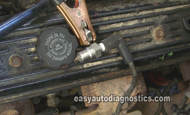 Checking The Spark Plug Wires For Spark. How To Test The GM Distributor Mounted Ignition Module Checking The Spark Plug Wires For Spark. How To Test The GM Distributor Mounted Ignition Module