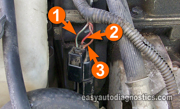 Making Sure The Crank Sensor Is Getting Ground. Ignition Coil And Crank Sensor Tests (1.8L, 2.4L Mitsubishi)