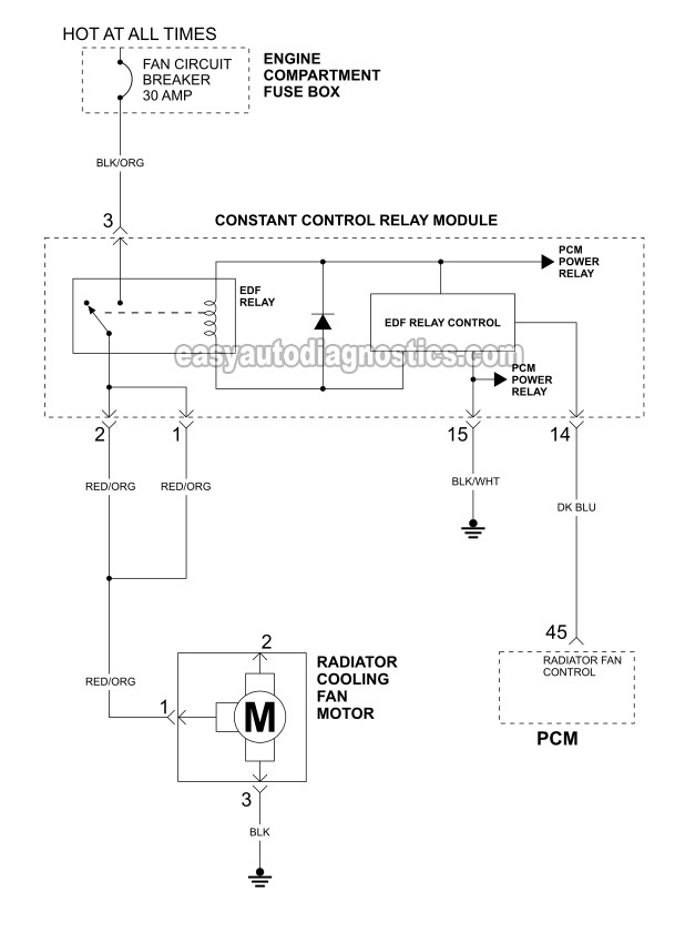 1997 3.8L Ford Mustang Wiring Diagram