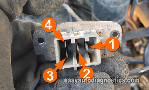 Blower Resistor Continuity Specification Tables. How To Test The Blower Motor Resistor (1995, 1996, 1997 3.0L Ford Ranger And Mazda B3000)