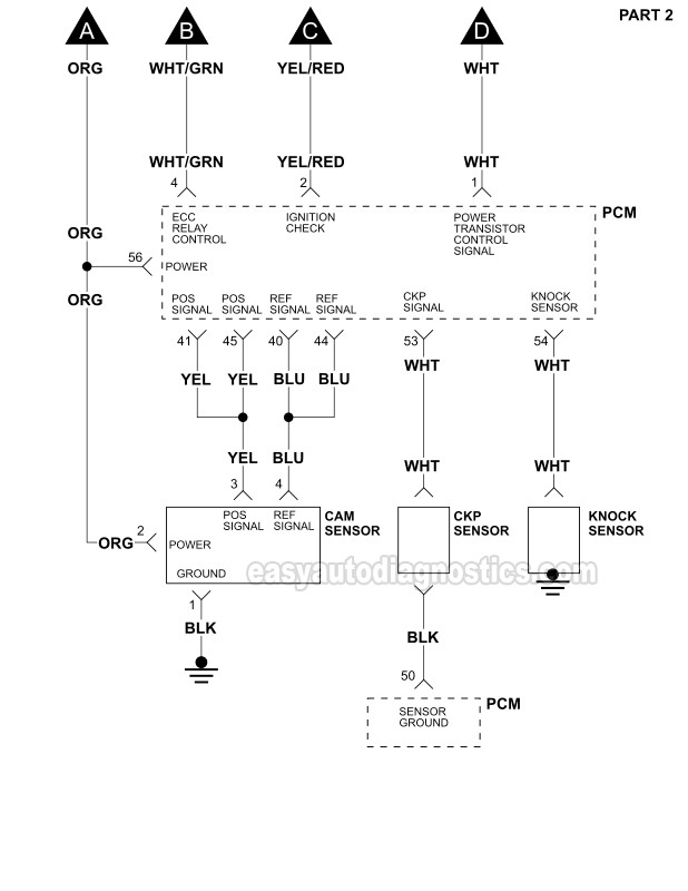 PART 2: Ignition System Wiring Diagram (1995, 1996, 1997 2.4L Nissan Altima)