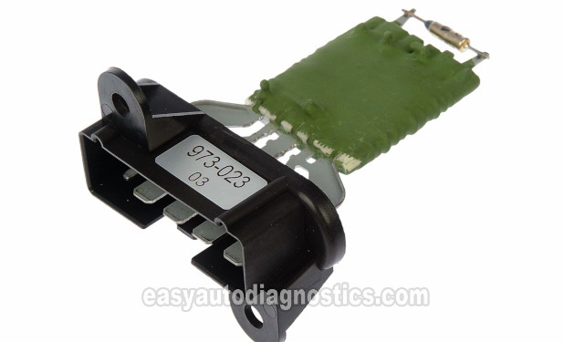 How To Test The Blower Motor Resistor (2001, 2002, 2003, 2004 2.4L DOHC Chrysler Sebring, Sebring Convertible. 2001, 2002, 2003, 2004 2.4L DOHC Dodge Stratus)