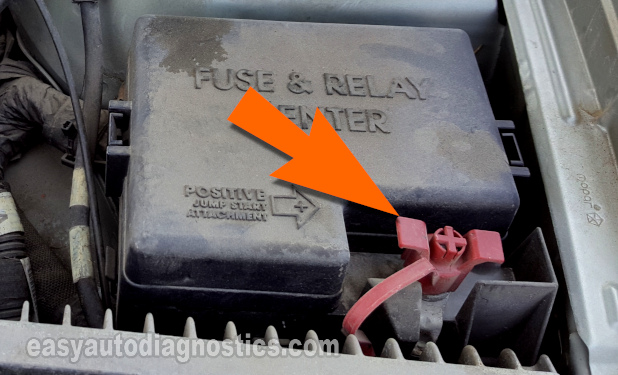 Location Of The Positive Jump Start Attachment. How To Test The Blower Motor Control Switch (2001, 2002, 2003, 2004 2.7L V6 Chrysler Sebring, Sebring Convertible. 2001, 2002, 2003, 2004 2.7L V6 Dodge Stratus)