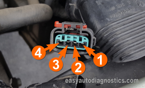 Making Sure The Radiator Fan Assembly Is Getting Power From The High Speed Relay. How To Test The Radiator Fan Motors (2001, 2002, 2003, 2004, 2005, 2006 2.4L DOHC Chrysler Sebring And Dodge Stratus)