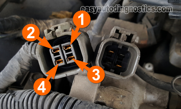 Making Sure The Cam Sensor Is Getting Ground. How To Test The Camshaft Position Sensor (1990, 1991, 1992, 1993, 1994, 1995 3.0L V6 Nissan Pathfinder And Pick Up)